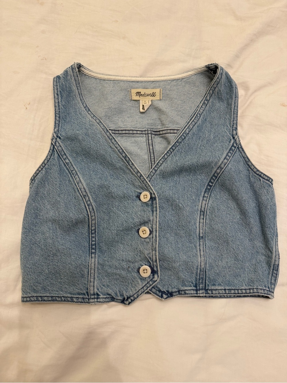 Denim Madewell Cropped Vest